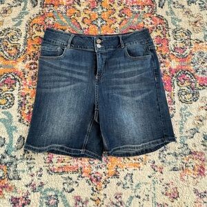 Dark Blue Denim Jean Shorts for Women